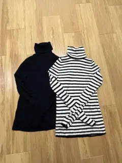 UNIQLO タートルネック　ニット　２枚セット　レディース