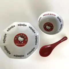 ハローキティ 食器セット 八角形　1999年製 平成レトロ　希少　レア
