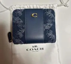 コーチ COACH 馬車 タビー キャリッジ デニム　二つ折り財布