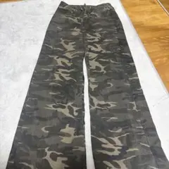迷彩柄 ワイドパンツ カーゴパンツ