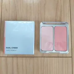 2aN DUAL CHEEK JUICY PEACH パウダーチークのサムネイル