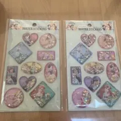 ディズニープリンセス ウォーターシール2枚セット