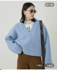 【美品・売切れのため値段交渉可】 chaos アイスモネニット　サックス