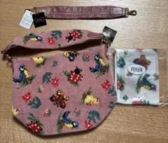 フェイラー　ハイジ♡ピンク♡ バッグ、ポーチ、バッグハンドルピンク♡3点セット