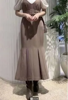 snidel ウエストベルトマーメイドワンピース