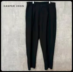 ✅️　Casper　John　ワイドスラックス　ブラック　タック　Lのサムネイル