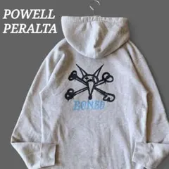 古着美品00s Powell Bones クロスボーンスウェット　サイズL 古着美品00s Powell Bones クロスボーンスウェット サイズL