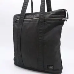 【未使用級】PORTER スモーキー トートバッグ A4可 大容量 ブラック