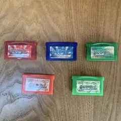 ポケットモンスターゲームボーイアドバンス５本セット