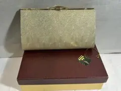 【美品】和装バッグ フォーマル　訪問着　金色入り ふじみやび