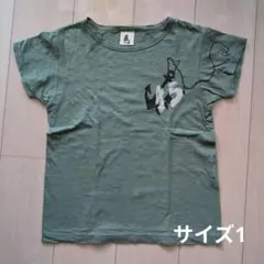 45rpm オリーブグリーン 半袖Tシャツ アンカー柄のサムネイル
