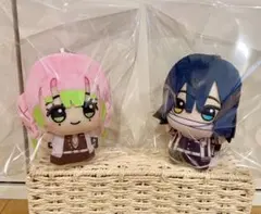 ☆美品☆鬼滅の刃　甘露寺蜜璃　伊黒小芭内　ちびぐるみ　おばみつ　蜜璃　伊黒　ぬい