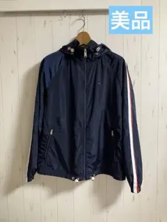 美品　トミーヒルフィガー　S ナイロンジャケット　ネイビー　レディース