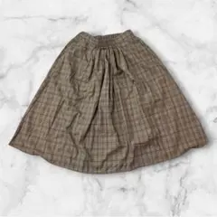 AMERICAN HOLIC タック ギャザースカート ポケット付 チェックのサムネイル