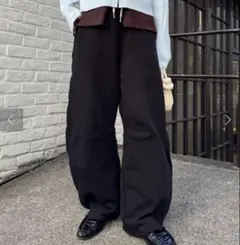 チャオパニックティピー　カーブスウェットパンツ　ブラック　Lサイズ