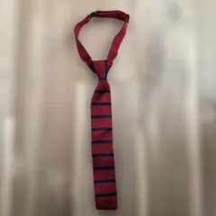 COMME CA ISM 赤青ストライプ ネクタイ キッズ