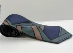 エルメス 幾何学模様 100%シルクネクタイ