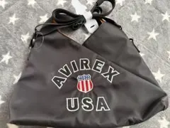 AVIREX ブラック ミニショルダーバッグのサムネイル