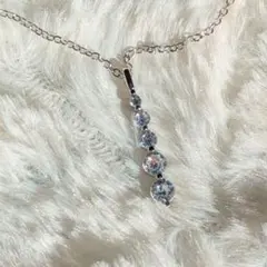 SV925 シルバー ジルコニア ペンダント ネックレス 匿名配送