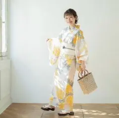 新品 ふりふ 三松☆ぼかしはなび コラボゆかた あつ森 撫松庵 豆千代 
