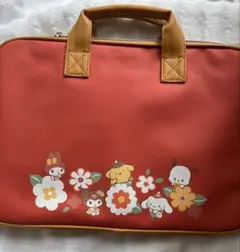 【Sale】キャラクターイラスト付きオレンジバッグ