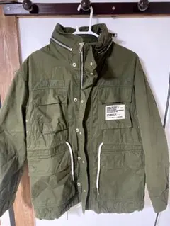 【DIESEL】ミリタリージャケット M-65風 中綿 カーキ XS ディーゼル