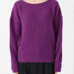 SPICK AND SPAN パープル 長袖ニット
