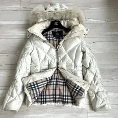 バーバリーロンドン　ダウンジャケット　フォックス　ノバチェック　3way