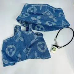 3点セット ぬい服 ラブブ 着せ替え labubu 服 17cm スターバックス