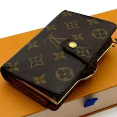 ルイ ヴィトン モノグラム ポルト モネ ヴィエノワ がま口　折り財布