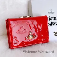 極美品 Vivienne Westwood エナメル がま口 三つ折り財布のサムネイル