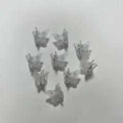 新品未使用‼️ ヘアクリップ 蝶 透明 9個セット ちょうちょ 文化祭 体育祭