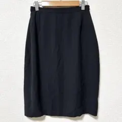 MARELLA マレーラ　膝丈スカート　ストライプ　濃紺　イタリア製　40のサムネイル