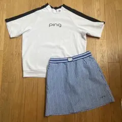 PINGアパレル　2025SS ゴルフウェア 上下セットアップ　サイズSのサムネイル