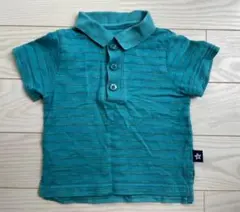 エックスガール first stage ポロシャツ 虹色 ボーダー 2T 90