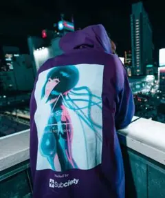 Subciety×攻殻機動隊 SAC_2045 GHOST HACK パーカーL