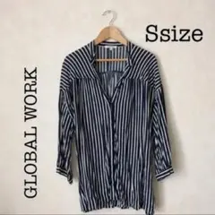GLOBAL WORK ストライプシャツ ＊ S〜Mサイズ