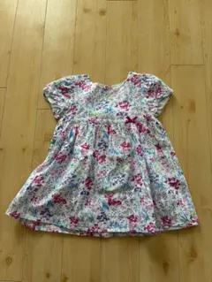 BeBe花柄 半袖ワンピース 90㎝のサムネイル