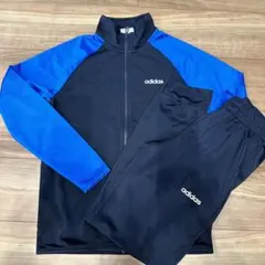②アディダス adidas＊バイカラー上下ジャージセット＊ジュニア＊150