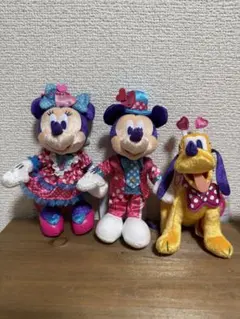 ディズニー パルパルーザ ぬいぐるみバッジ ミッキー ミニー プルート