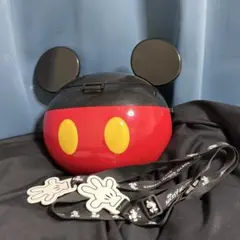 25th ミッキーマウス ポップコーンバケット 収納ケース ストラップ付き