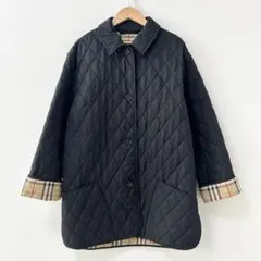 BURBERRYLONDON キルティングジャケット　ブラック　ノバチェック柄
