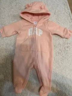 GAP ピンク フード付きロンパース