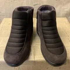 新品★レディース★23.0cm★軽量 裏ボアショートブーツ 茶色 6484