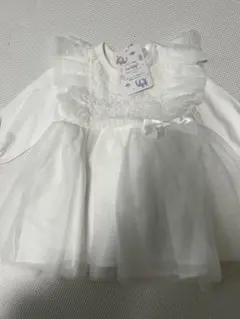 CocoBaby ホワイト ベビードレス
