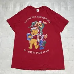 00s Disney プーさん プリント Tシャツ オフィシャル