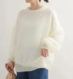 美品 URBAN RESEARCH DOORS モヘヤミックスローゲージニット