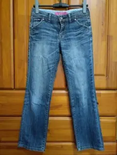 ストレートデニム ジーンズ ブルー