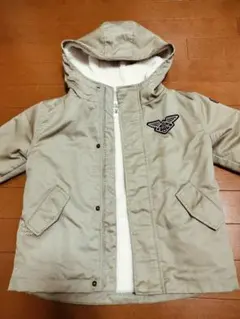 B:MING by BEAMS ベージュ フリースジャケット フード付100cm