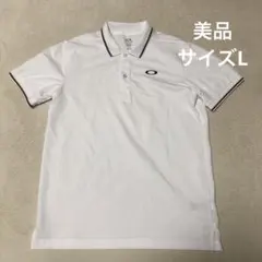 美品 OAKLEY オークリー 半袖 ポロシャツ　ホワイト 白 サイズL